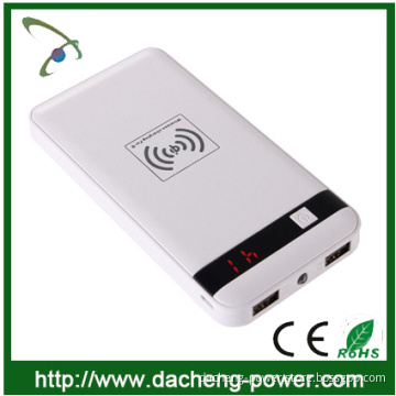 2016 newly 18650 qi wireless charger 5000mAh qi power bank with LED display